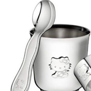 NIB Sanrio Hello Kitty x Christofle silver baby spoon Sealed in box never opened